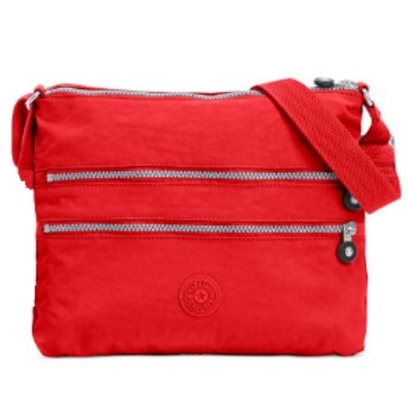 Kipling Handbags - Kipling Women's Large Red Alvar Crossbody Handbag